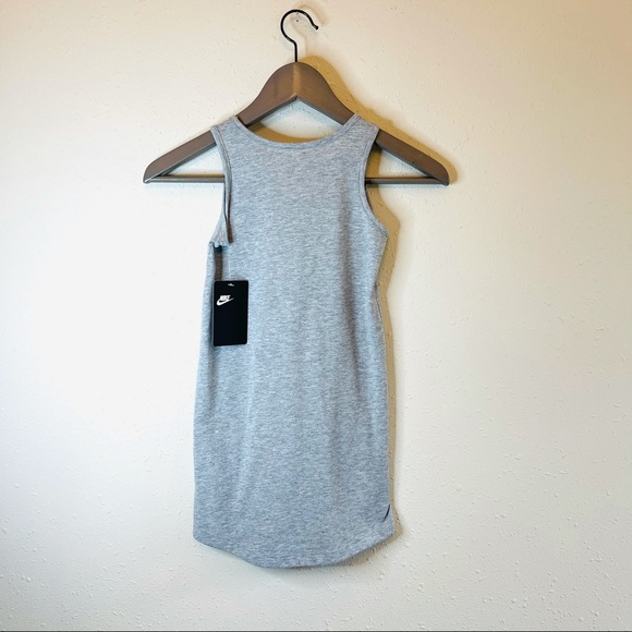 Nike Girls Logo Grey Tank Dress/Sz:6/NWT - Picture 3 of 8
